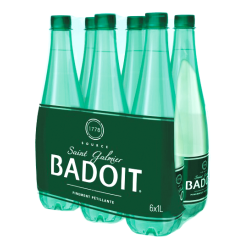 Eau gazeuse Badoit citron vert – Carton de 30 de 0.5 litre